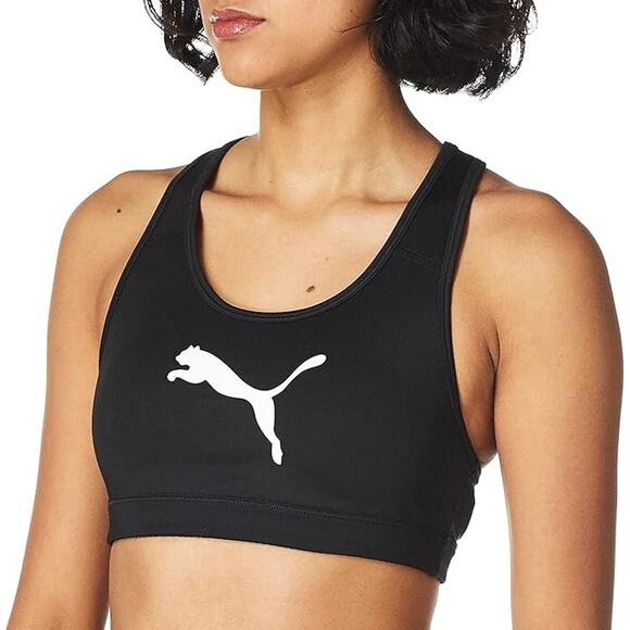 Puma Womens Mid Impact 4Keeps Sports Bra Black Size 2X New - Picture 15 of 16